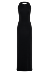 Louise Slinky Backless Maxi Dress - Black